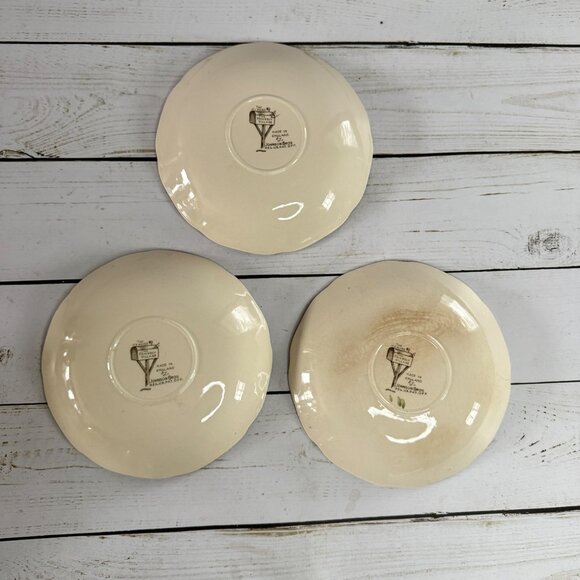 Lot of 3 Johnson Brothers Friendly Village The Ice House Fruit Dessert Bowls VTG - Picture 2 of 5